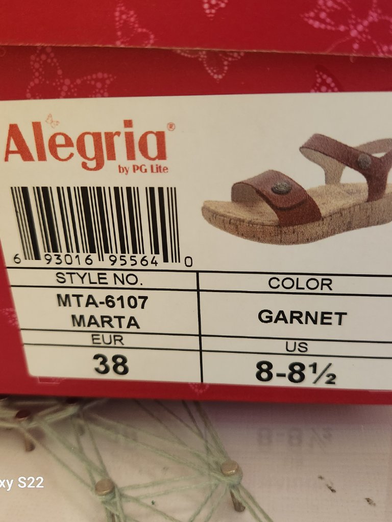 Alegria " Marta" Garnet Leather Sandals. Nib. Size Eu 38/Us 8-8.5 — image 5 of 8